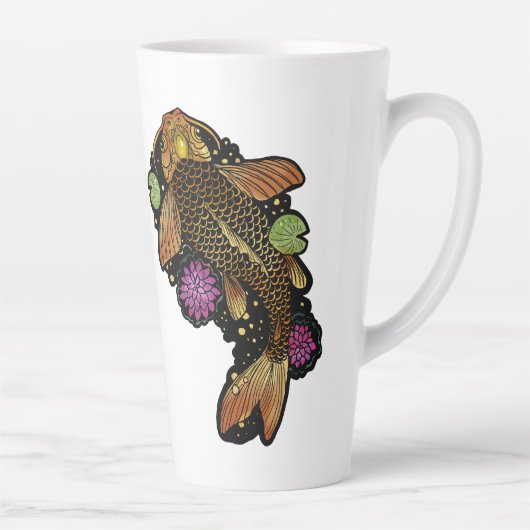 Tasse Latte Koi Fish (Droite)