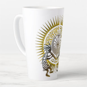 Tasse Latte Kokopelli Duo - Homme Dans Le Maze - Soleil 1