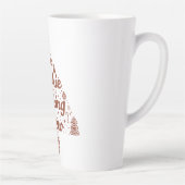 Tasse Latte La conception de sapin de Noël de l'équipe de cuis (Droite)