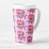 Tasse Latte La Dame rose (Angle droit)