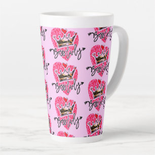Tasse Latte La Dame rose