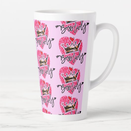 Tasse Latte La Dame rose (Droite)