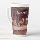 Tasse Latte La Dernière soupe de Léonard de Vinci (Angle gauche)