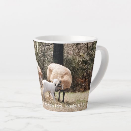 Tasse Latte La famille heureuse (Angle droit)