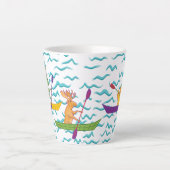 Tasse Latte La faune Kayakers (Devant)