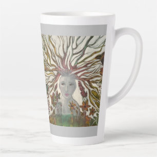 Tasse Latte La femme comme un arbre