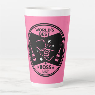 Tasse Latte La femme la plus grande patronne du monde