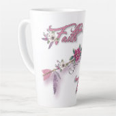 Tasse Latte La foi au-dessus de la peur (Angle gauche)
