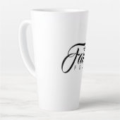 Tasse Latte La foi au-dessus de la peur blanche (Angle gauche)