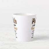 Tasse Latte "La Foi Fait Le Premier Pas..." Graphique (1.B) (Devant)