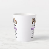 Tasse Latte "La Foi Fait Le Premier Pas..." Graphique (3.B) (Devant)
