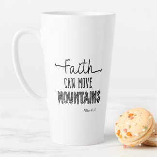 Tasse Latte La foi peut déplacer les montagnes
