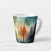 Tasse Latte La forêt (nature) (Angle droit)