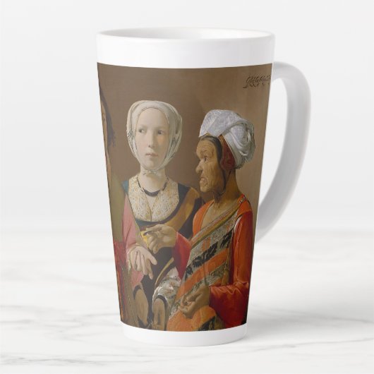 Tasse Latte La Fortune Teller-Georges de La Tour (Angle droit)