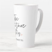 Tasse Latte La future Mme et Votre Nom | Cadeau de beauté mode (Angle droit)