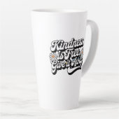 Tasse Latte "La gentillesse est libre, laisse tomber" (Angle droit)