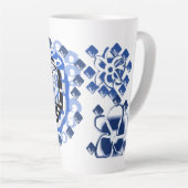 Tasse Latte La joie des snowflèches (Angle droit)