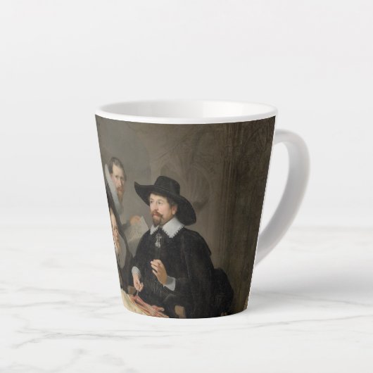 Tasse Latte La leçon d'anatomie du Dr Nicolaes Tulp Small (Angle droit)