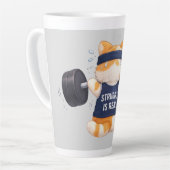 Tasse Latte La lutte est réelle (Angle gauche)