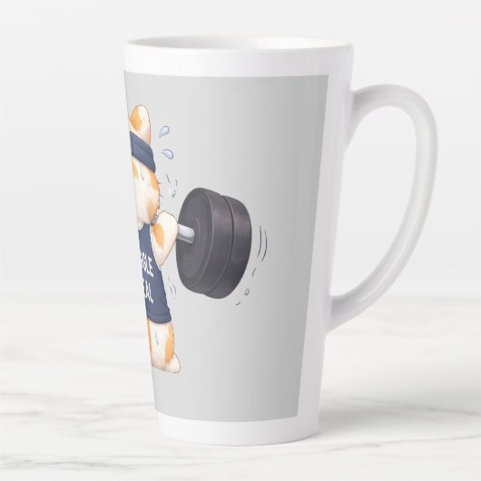 Tasse Latte La lutte est réelle (Droite)