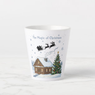 Tasse Latte La Magie de Noël Le Traîneau du Père Noël & Cozy