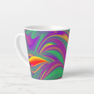Tasse Latte La magie des couleurs, Rainbowart 3D Abstrait