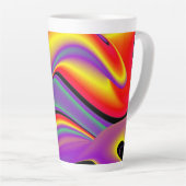 Tasse Latte La magie des couleurs, Rainbowart 3D Abstrait (Angle droit)