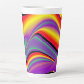 Tasse Latte La magie des couleurs, Rainbowart 3D Abstrait (Devant)
