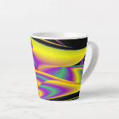 Tasse Latte La magie des couleurs, Rainbowart 3D Abstrait (Angle droit)