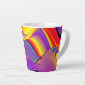 Tasse Latte La magie des couleurs, Rainbowart 3D Abstrait (Angle droit)