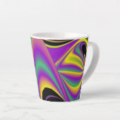 Tasse Latte La magie des couleurs, Rainbowart 3D Abstrait (Angle droit)