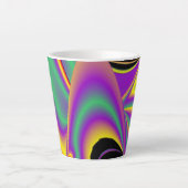 Tasse Latte La magie des couleurs, Rainbowart 3D Abstrait (Devant)