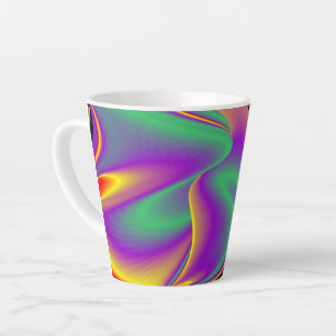 Tasse Latte La magie des couleurs, Rainbowart 3D Abstrait
