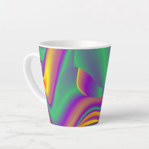 Tasse Latte La magie des couleurs, Rainbowart 3D Abstrait