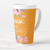 Tasse Latte La magie des fleurs (Angle droit)