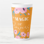 Tasse Latte La magie des fleurs (Devant)
