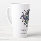 Tasse Latte La maternité a besoin d'une carte octopus d'art à  (Angle gauche)