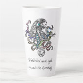 Tasse Latte La maternité a besoin d'une carte octopus d'art à  (Devant)