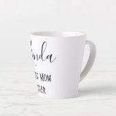 Tasse Latte La meilleure maman classique jamais (Angle droit)