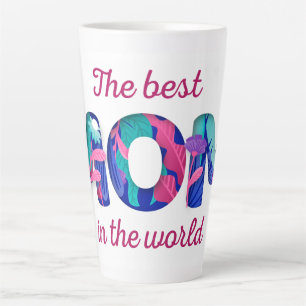 Tasse Latte La meilleure maman du monde Café de la fête des