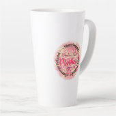 Tasse Latte La meilleure mère du monde (Angle droit)