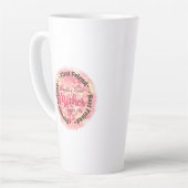 Tasse Latte La meilleure mère du monde (Angle gauche)