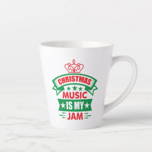Tasse Latte La musique de Noël est mon truc-86254