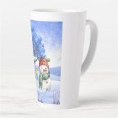 TASSE LATTE LA NEIGE S'AMUSERA EN HIVER (Angle droit)