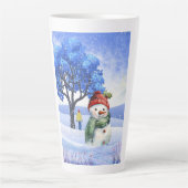TASSE LATTE LA NEIGE S'AMUSERA EN HIVER (Devant)