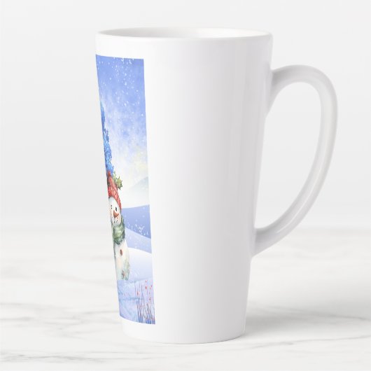 TASSE LATTE LA NEIGE S'AMUSERA EN HIVER (Droite)