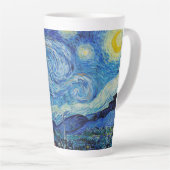 Tasse Latte La nuit étoilée (1889) par Vincent Van Gogh (Angle droit)