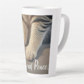 Tasse Latte La paix pure et simple (Angle droit)