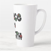 Tasse Latte La Paix sur Terre Noël (Droite)