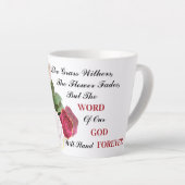 Tasse Latte La Parole De Dieu Se Tiendra Pour Toujours (Angle droit)